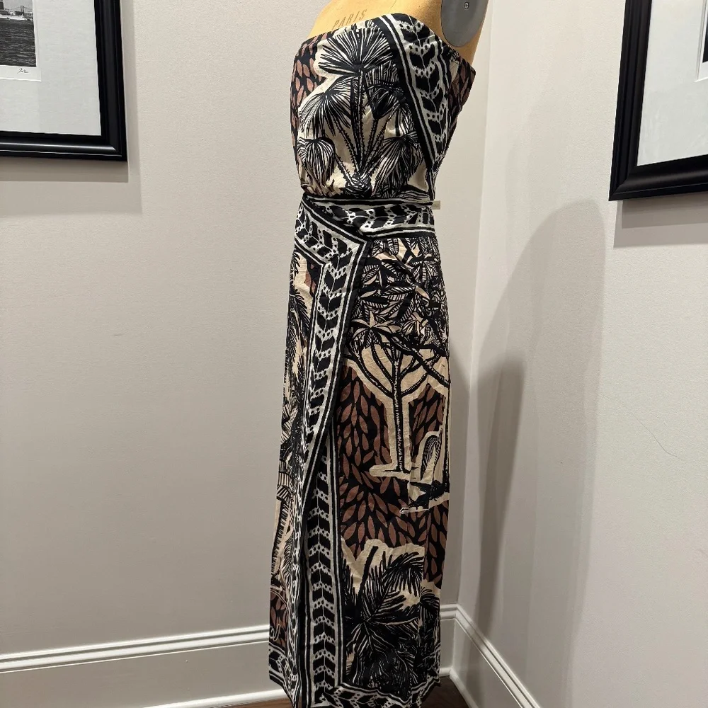 JOHANNA ORTIZ  $850 African Canopy Ankle Dress  NWT Size 8 - Picture 3 of 9